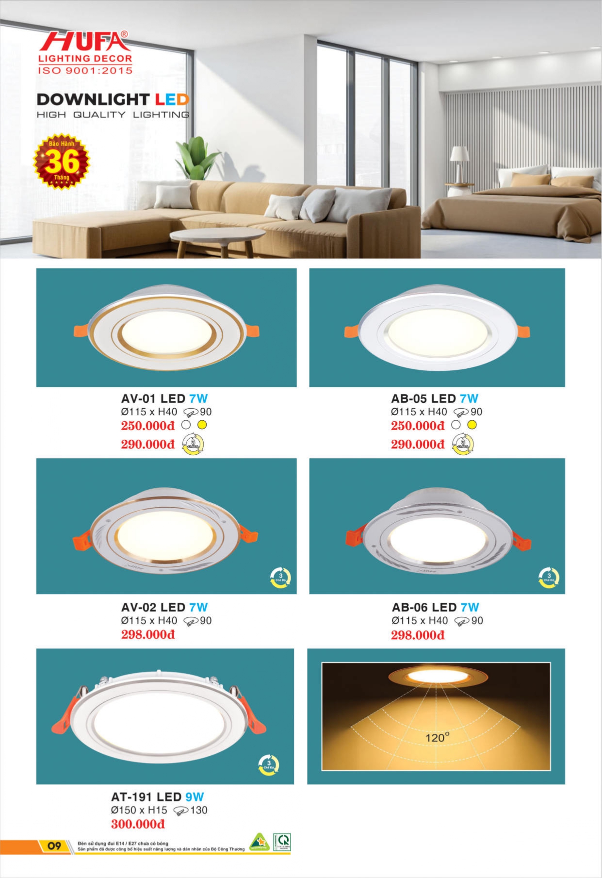 Bảng giá đèn LED HUFA 2026